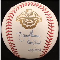 Randy Johnson Signed LE 2001 World Series Baseball Inscribed "Big Unit" (Beckett COA  MLB Hologram)