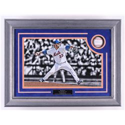 Matt Harvey Signed 18x23.5x2.75 Custom Framed OML Baseball Shadowbox Display With Game Used Dirt (St