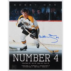 Bobby Orr Signed Bruins "Number 4" 11x14 Photo (Orr COA)