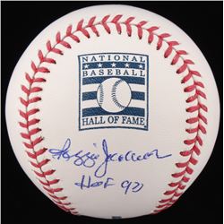 Reggie Jackson Signed OML Commemorative Hall of Fame Baseball Inscribed "HOF 93" (Beckett COA)