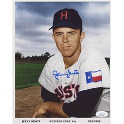 Jerry Grote Signed Houston Astros 8x10 Photo (JSA COA)