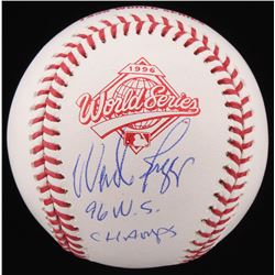 Wade Boggs Signed 1996 World Series Logo Baseball Inscribed "96 W.S. Champs" (Schwartz COA)