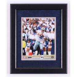 Tony Romo Signed Dallas Cowboys 13.5x16.5 Custom Framed Photo Display (UDA COA)