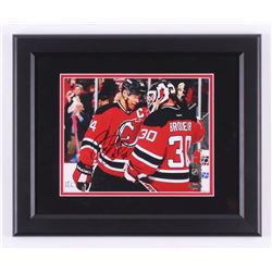 Bryce Salvador Signed New Jersey Devils 13.5x16.5 Custom Framed Photo Display (Steiner COA)