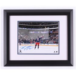 Nick Foligno Signed Columbus Blue Jackets 13.75x16.75 Custom Framed Photo Display (Steiner COA)