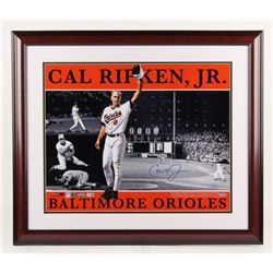 Cal Ripken Jr. Signed LE 22.75x26.75 Custom Framed Photo (Steiner COA, MLB Hologram,  Ironclad Holog