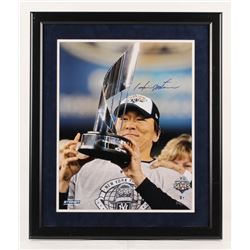 Hideki Matsui Signed New York Yankees 2009 World Series 22.5x26.5 Custom Framed Photo Display (Stein