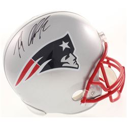 Rob Gronkowski Signed New England Patriots Full-Size Helmet (Beckett COA)
