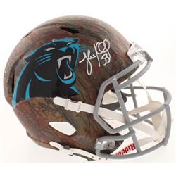 Luke Kuechly Signed Carolina Panthers Full-Size Hydro-Dipped Speed Helmet (JSA COA)