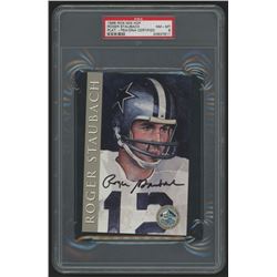 1998 Ron Mix HOF Platinum Autographs #97 Roger Staubach (PSA 8)