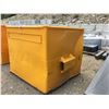 Image 2 : YELLOW HEAVY DUTY STEEL GARBAGE BINS WITH FORK SLOTS