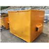 Image 2 : YELLOW HEAVY DUTY STEEL GARBAGE BINS WITH FORK SLOTS