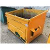 Image 2 : YELLOW HEAVY DUTY STEEL GARBAGE BINS WITH FORK SLOTS