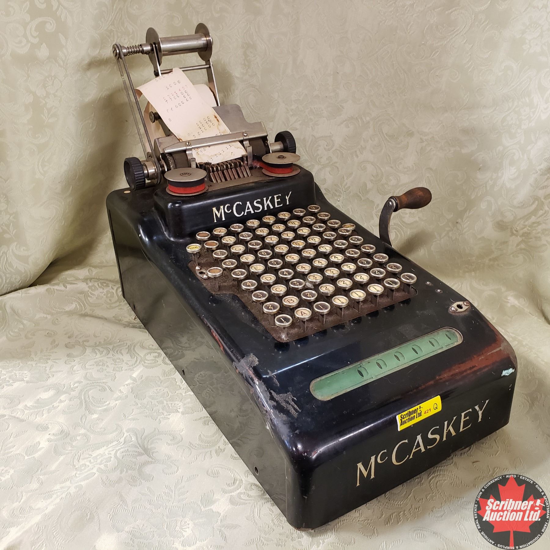 Vintage McCaskey Adding Machine