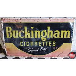 Metal Sign: Buckingham Cigarettes Throat Easy (59