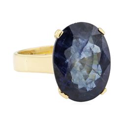 10.81 ctw Sapphire Ring - 14KT Yellow Gold