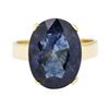 Image 2 : 10.81 ctw Sapphire Ring - 14KT Yellow Gold