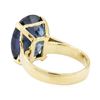 Image 3 : 10.81 ctw Sapphire Ring - 14KT Yellow Gold