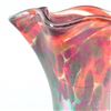 Image 2 : Mini Ruffle Vase (Red Rainbow Twist) by Glass Eye Studio