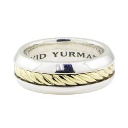 David Yurman Band - 18KT Yellow Gold and Silver