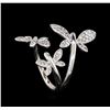 Image 4 : 0.48 ctw Diamond Ring - 14KT White Gold