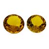 Image 1 : 9.94 ctw.Natural Round Cut Citrine Quartz Parcel of Two