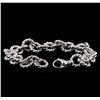 Image 3 : 14KT White Gold Chain Link Bracelet