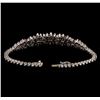 Image 3 : 3.96 ctw Ruby and Diamond Bracelet - 18KT White Gold