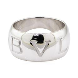 BVLGARI 18KT White Gold Wide Band