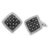 Image 1 : 18k Gold 2.5CTW Diamond Cuff Links, (SI1-SI2/G-H)