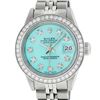 Image 1 : Rolex Ladies Stainless Steel Ice Blue Diamond 26MM Datejust Wristwatch