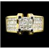 Image 2 : 2.10 ctw Diamond Ring - 14KT Yellow And White Gold