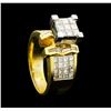 Image 4 : 2.10 ctw Diamond Ring - 14KT Yellow And White Gold