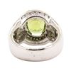 Image 3 : 6.82 ctw Tourmaline and Diamond Ring - 14KT White Gold