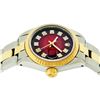 Image 3 : Rolex Ladies 2 Tone 14K Red Vignette Diamond 26MM Datejust Wristwatch