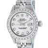 Image 1 : Rolex Ladies Stainless Steel Silver Diamond 26MM Datejust Wristwatch