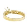 Image 3 : 0.25 ctw Diamond Semi-Mount Ring - 14KT Yellow Gold