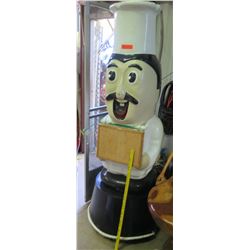 Large Chef Prop with Attached Bulletin Board