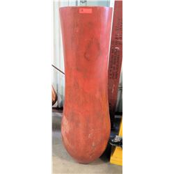 Tall Wooden Decorative Vase, 59" Tall, Approx. Dia. 15"