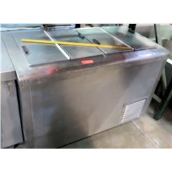 Stainless 4-Compartment Reach-In Freezer