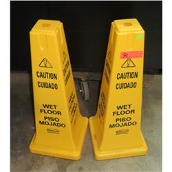 Qty 2 Caution "Wet Floor" Props