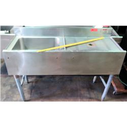 Eagle Group Underbar Work Station w/ Ice Bin & Drainboard, Model CWS4-18L