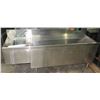 Image 1 : Stainless Ice Well w/ Left Mount Sink, 77"W x 24"D x 29"H
