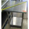 Image 1 : Tall Stainless Prep Table w/ Bottom Shelf