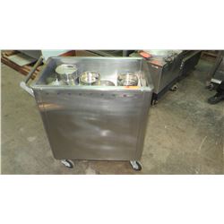 Stainless Dim Sum Cart 28"W x 17.5"D x 33"H