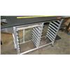 Image 3 : Rolling Cooling Rack w/ Counter Top, Holds 16 Baking Sheets