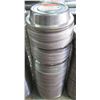 Image 1 : Qty 120 Stainless 11-3/8" Diameter Room Service Plate Covers