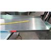 Image 2 : Stainless Prep Table Top, No Legs 65"L x 16"W (includes mounting brackets)