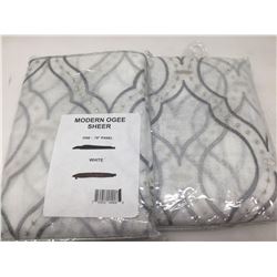 Set of 2 Sheer Curtain Panels 78 inch