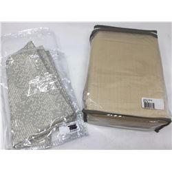 Gold Curtain Panel 78 inch and Decorative Pillow Cover